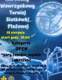 Nocny Turniej Plażowej Piłki Siatkowej OPEN